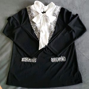 Karl Lagerfeld 2 tone mockup blouse